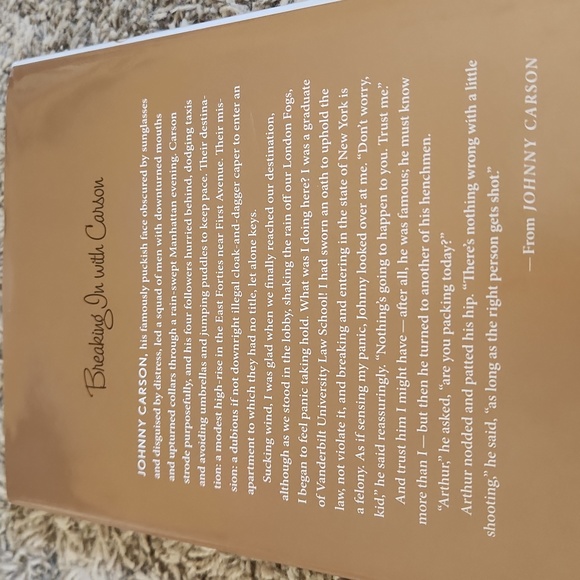 Johnny Carson book by Henry Bushkin - Picture 3 of 6